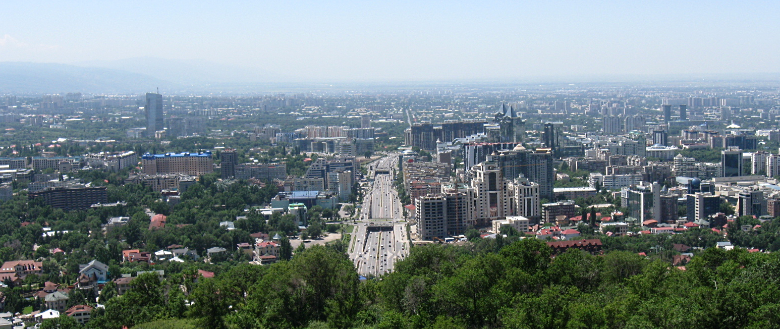 View of Almaty from the hills